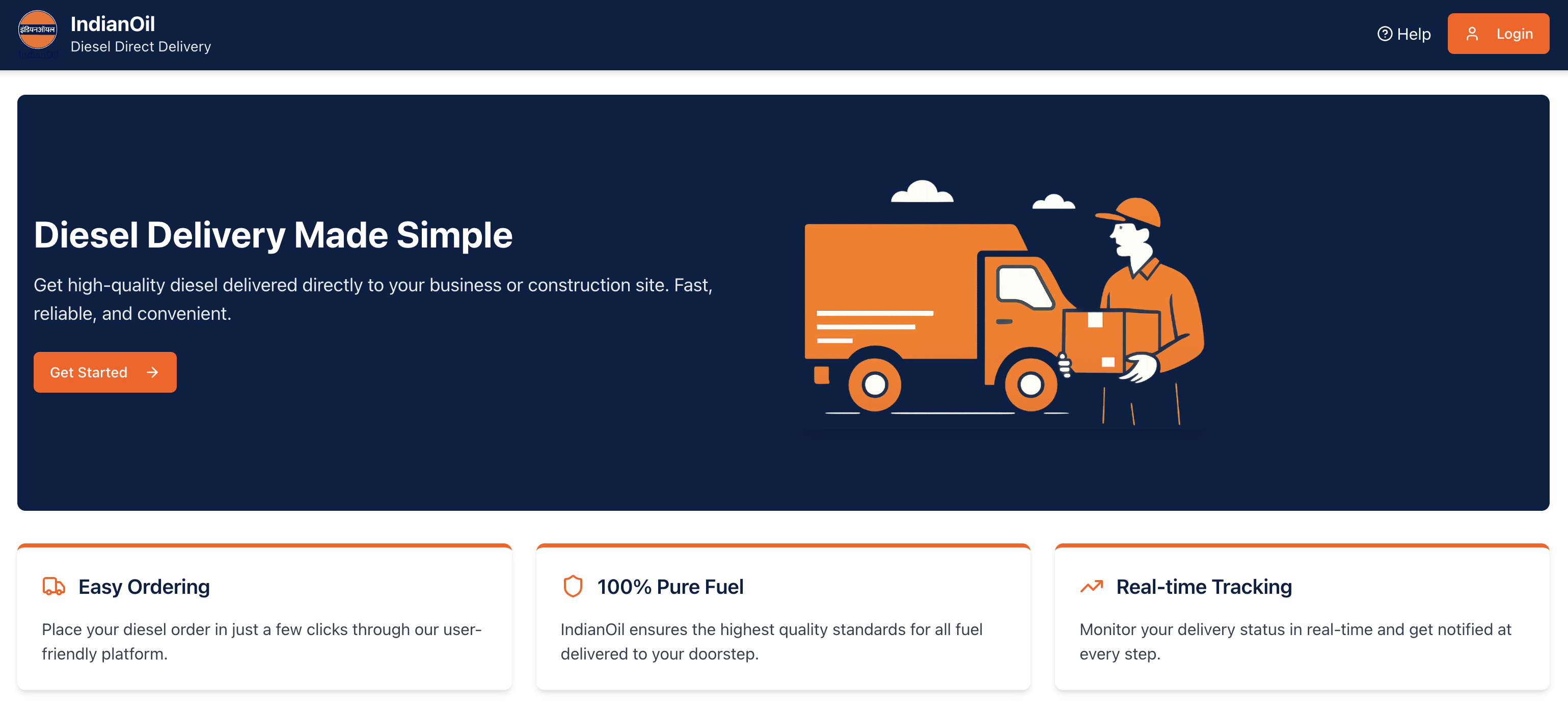IndianOil delivery management system preview image